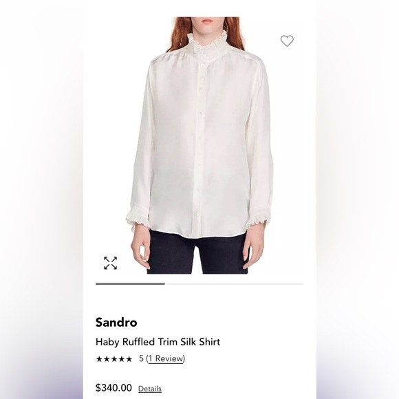 Sandro high collar shirt - Picture 3 of 5